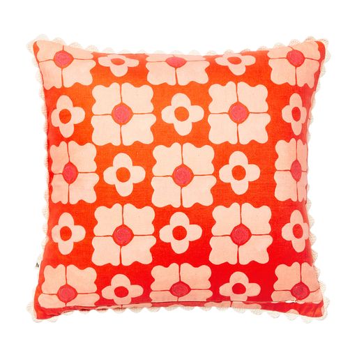 Cushion Carnation Orange 50cm