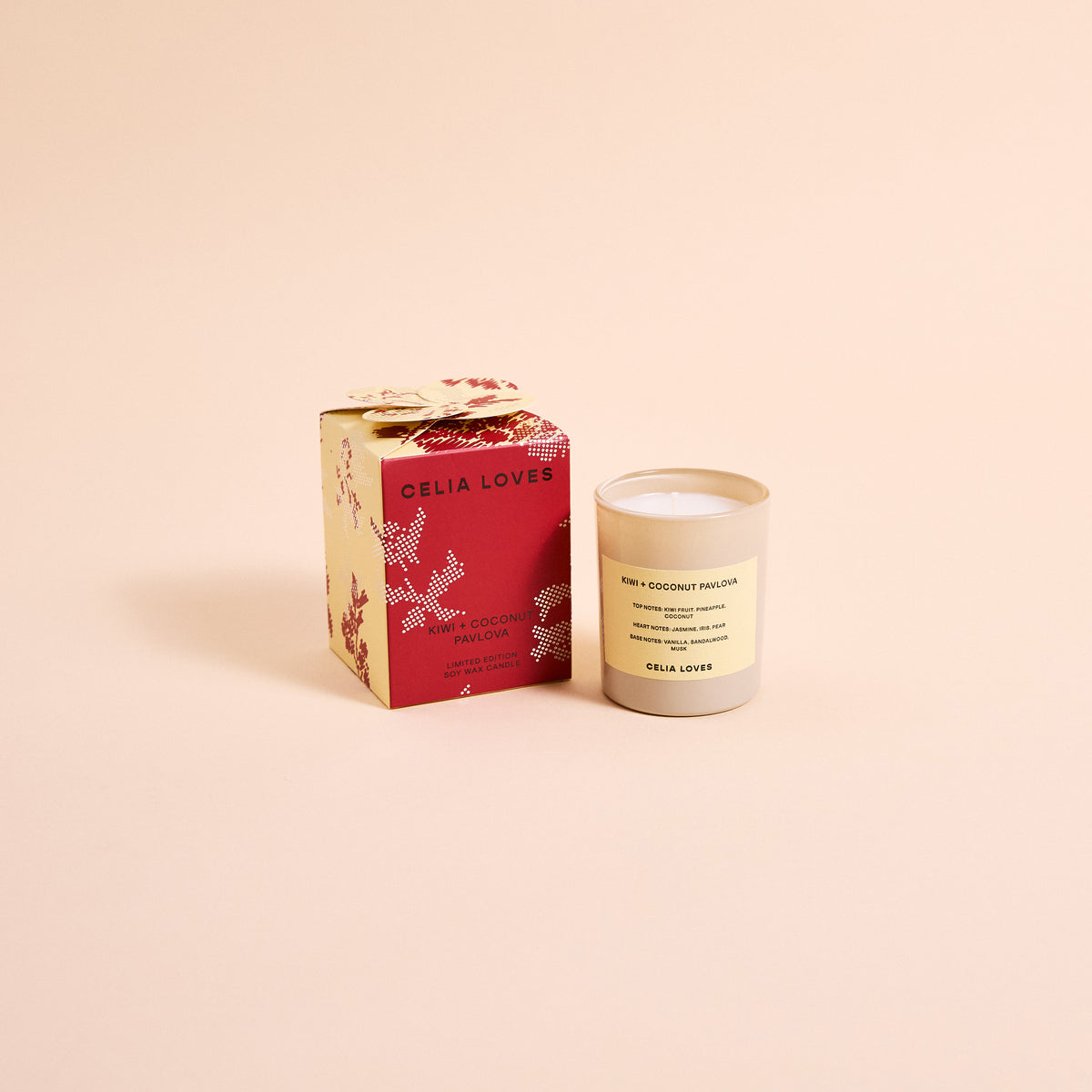 Kiwi + Coconut Pavlova Mini Candle