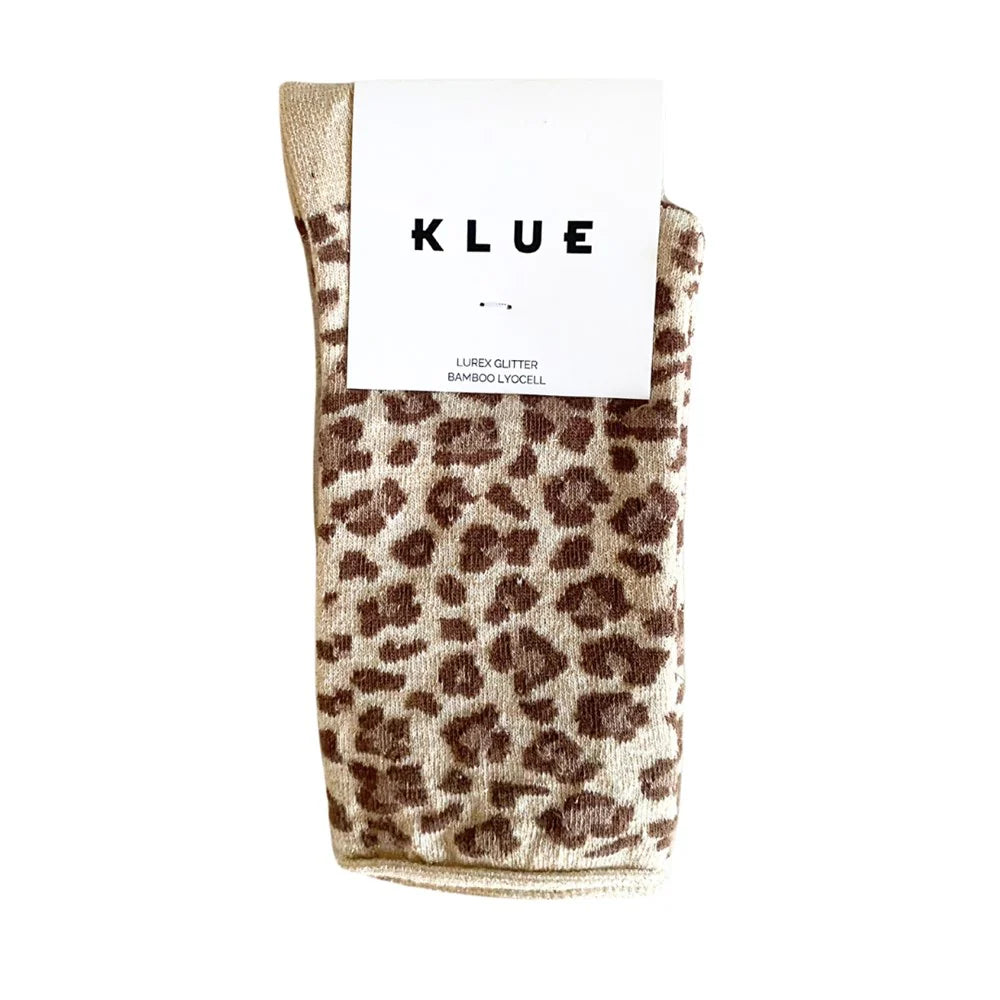 Glitter Lurex Socks | LEOPARD
