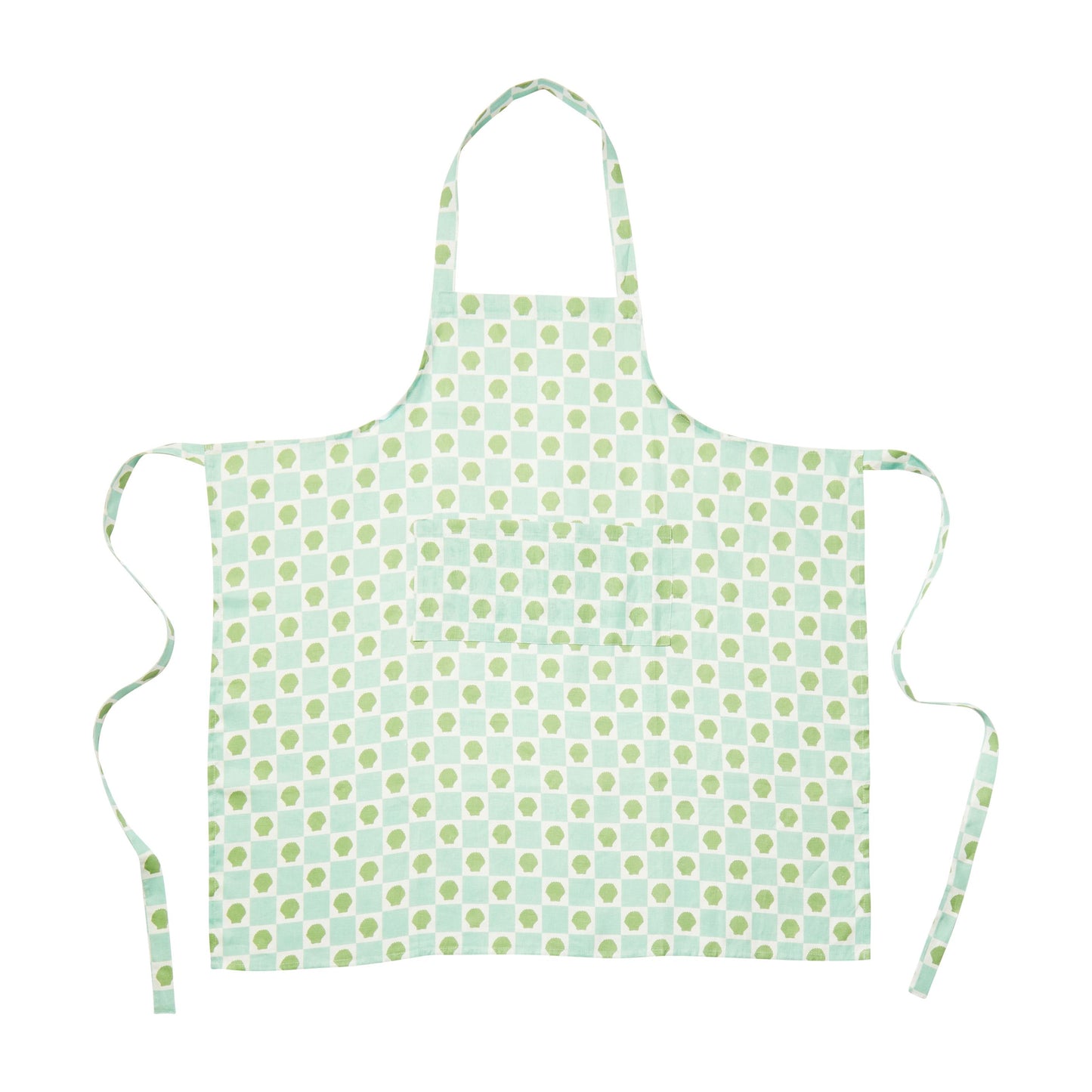 Shell Check Mint Apron
