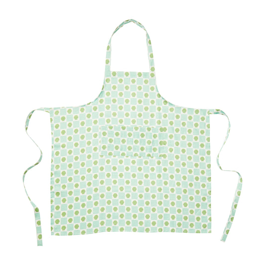 Shell Check Mint Apron