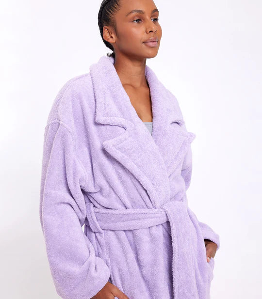 Thunderlips Robe Lavender Terry Robe – Wander + Laze