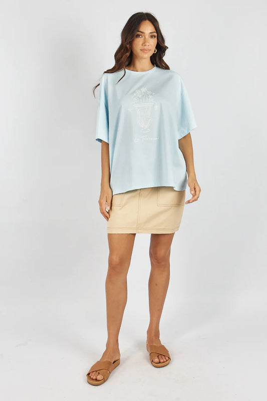 La Terrazza Tee Sky Blue