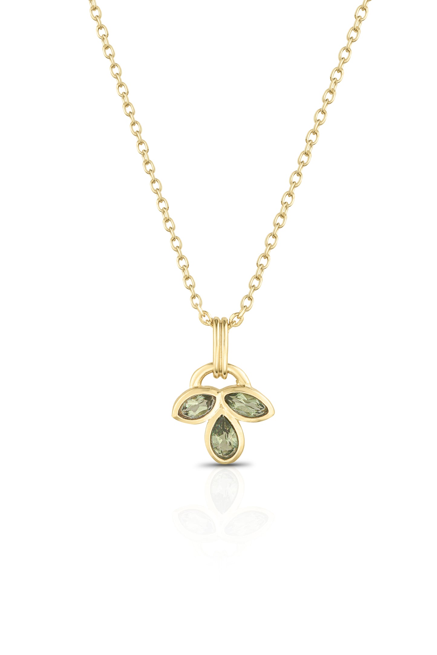 Lotus Apatite Gold Necklace