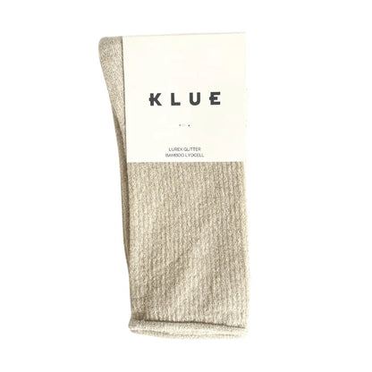 Glitter Lurex Socks | BEIGE