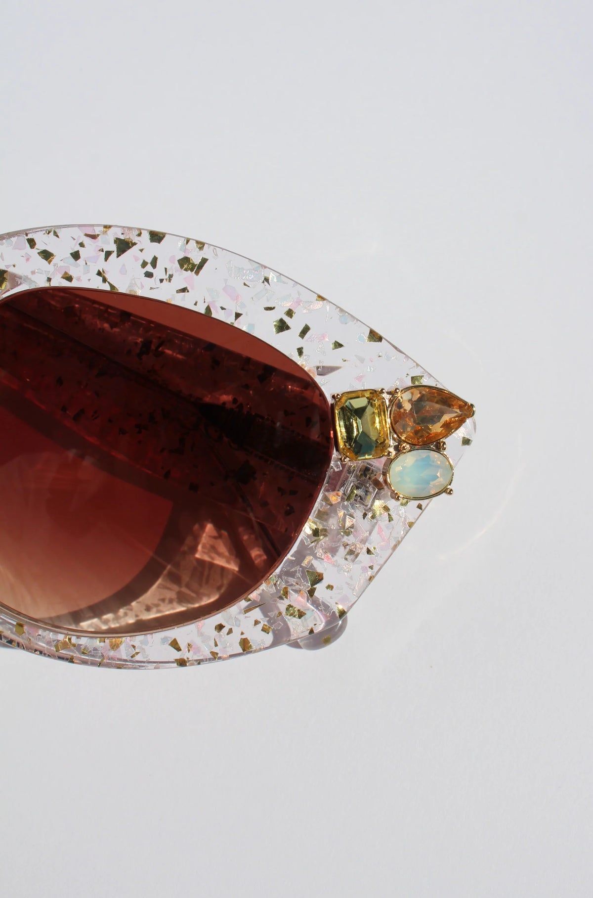 Iridesca Gold + Glitter Sunglasses