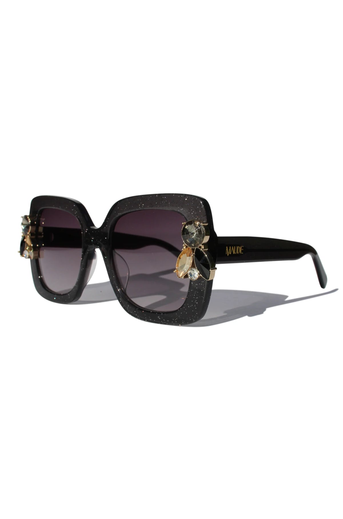 Liquorich Black Glitter Sunglasses