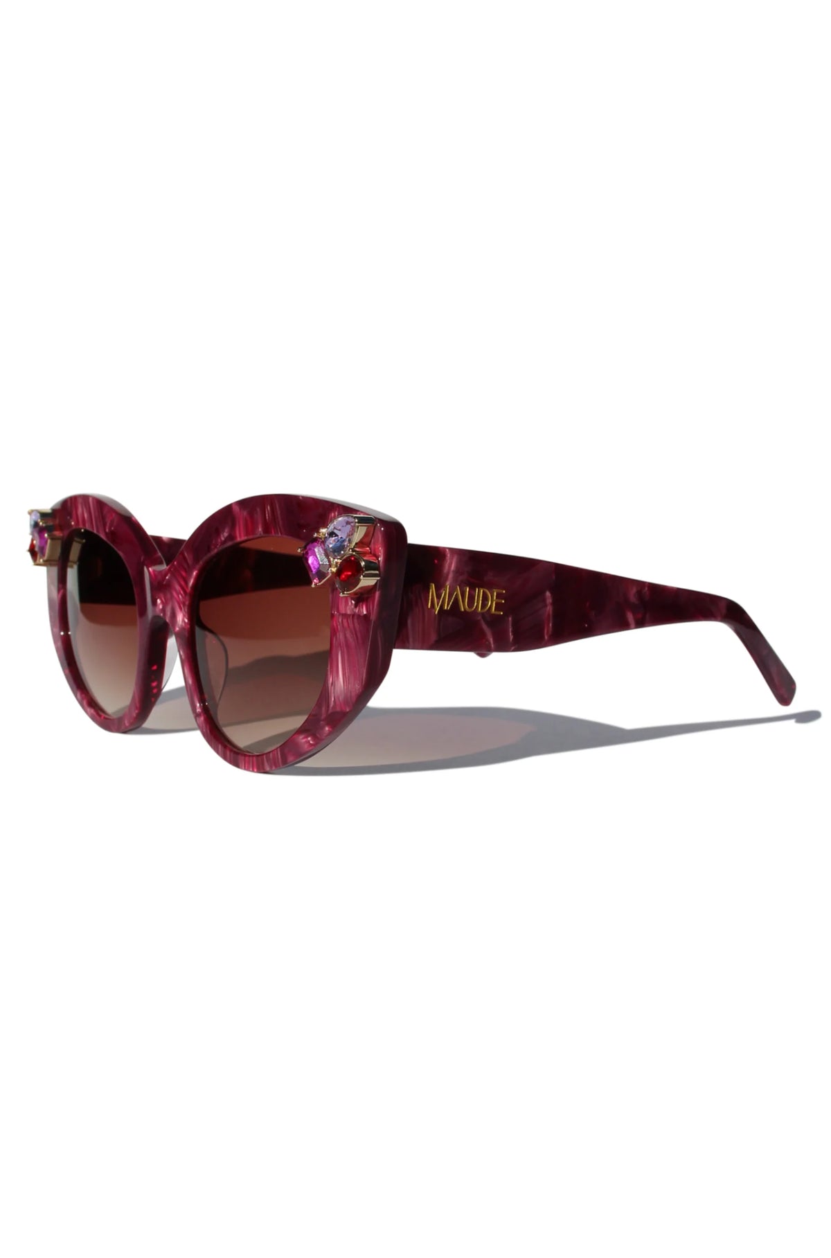 Rubeye Magenta Marble Sunglasses