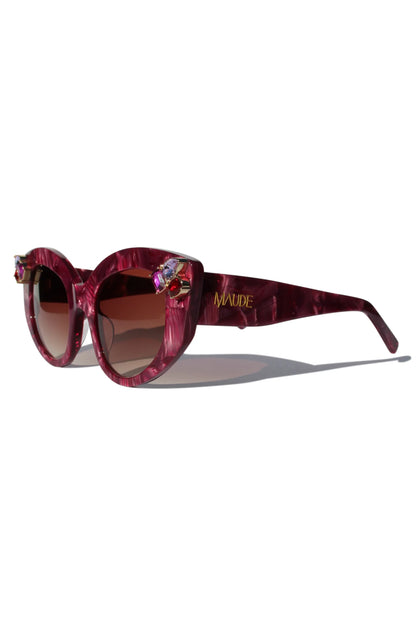 Rubeye Magenta Marble Sunglasses