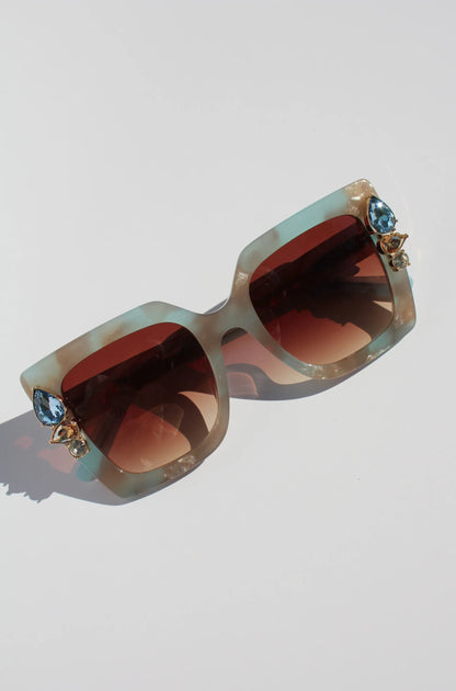 Skyshine Blue Marble Sunglasses