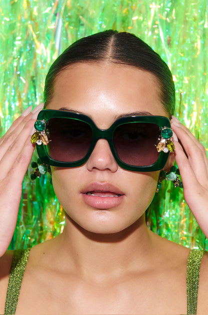 Gemerald Green Sunglasses