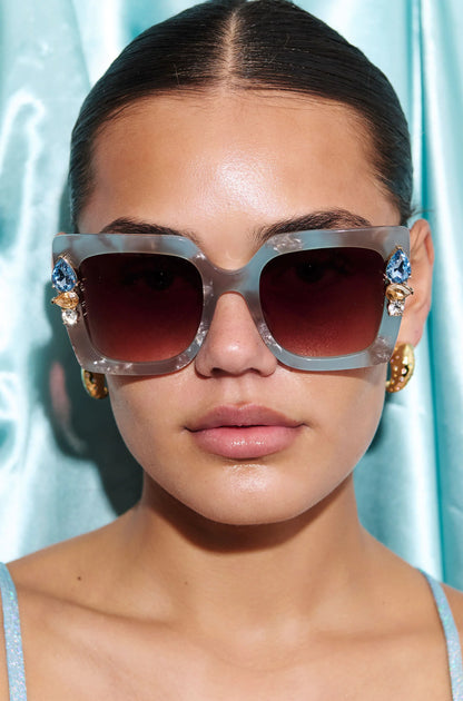 Skyshine Blue Marble Sunglasses