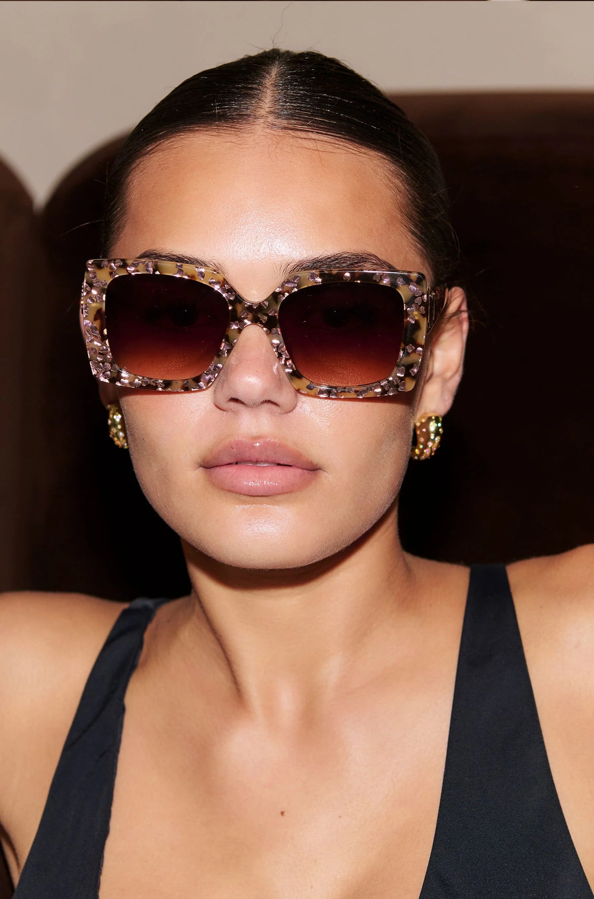 Lovetort ~ Tortoiseshell & gold heart Sunglasses