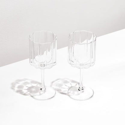 Wave Wine Glass