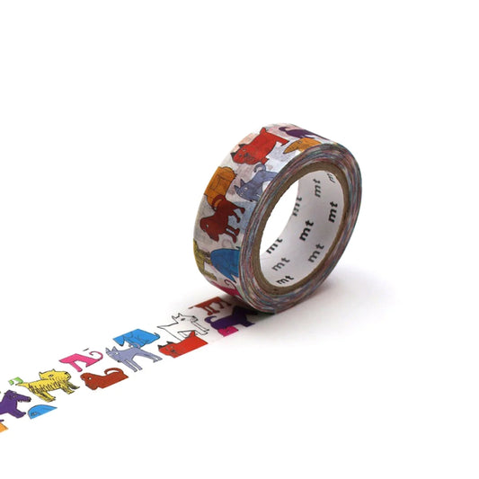 Colourful Dog Washi Tape