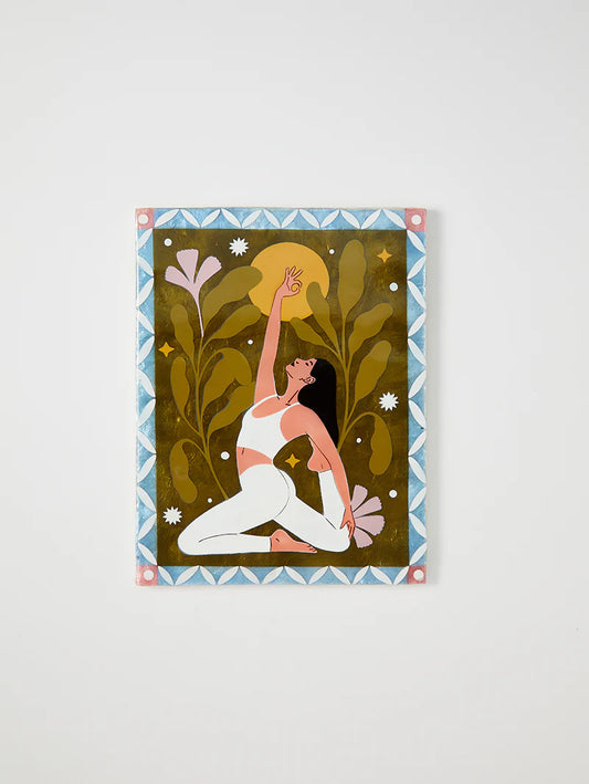 Sun Mudra Green Wall Art