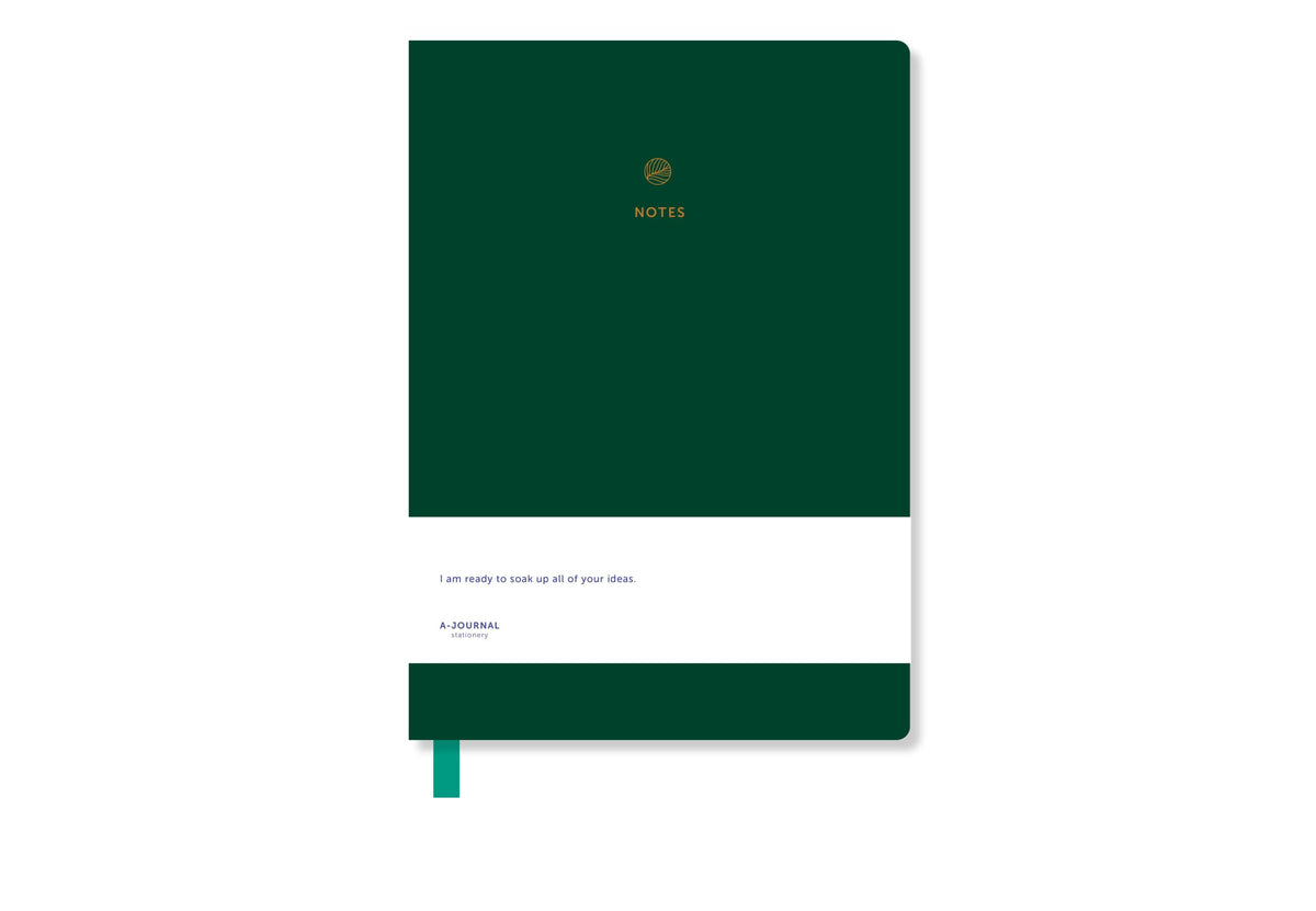 A6 Notebook Dark Green