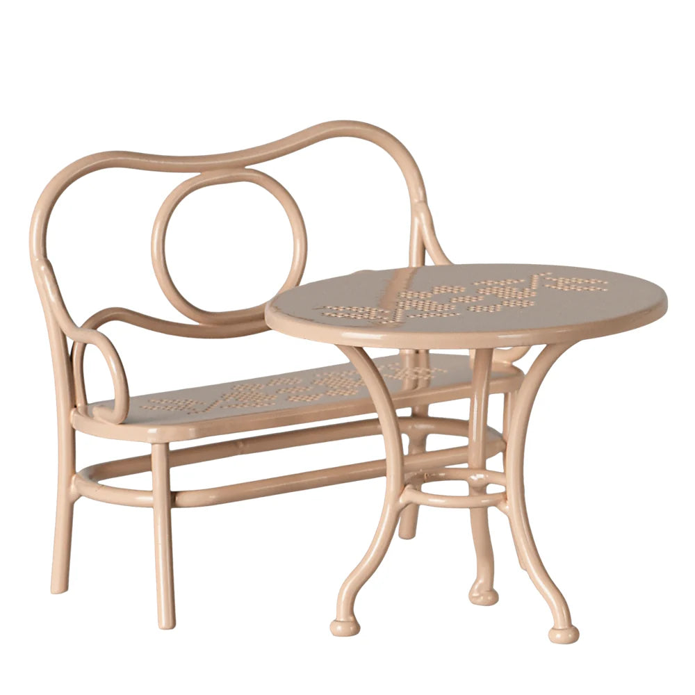 Cafe Set Mouse Big pale pink
