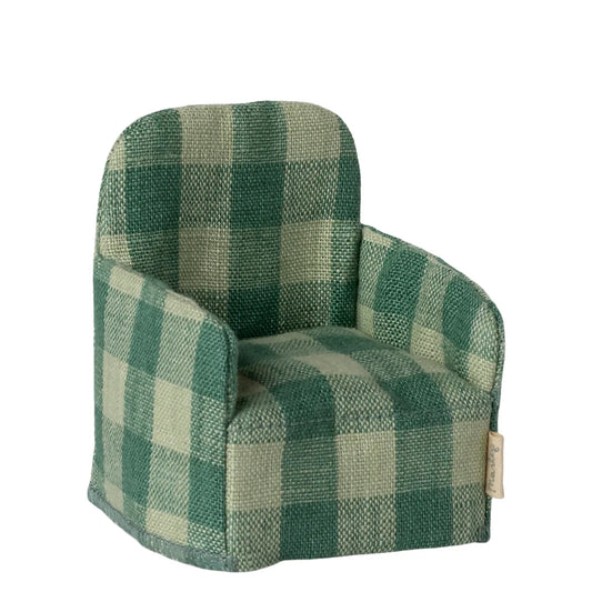 Folding Chair Mouse Green Check