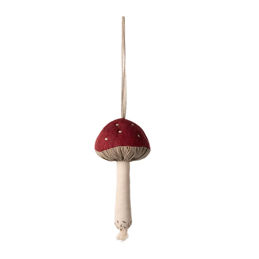 Mushroom Ornament - Red