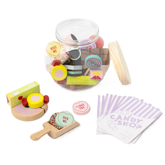 Wooden Toy Candy Jar
