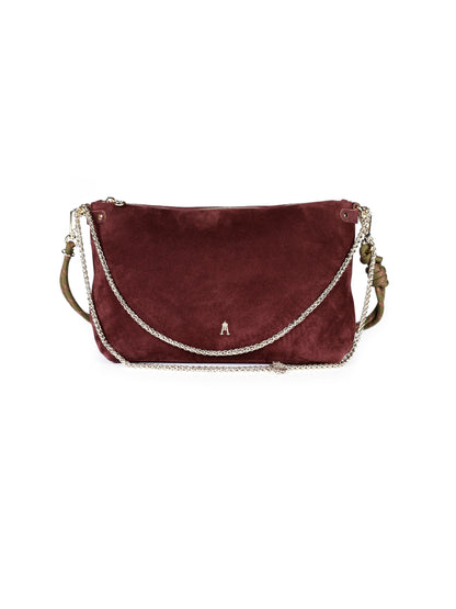 Mallow Suede Bag ~ Burgundy