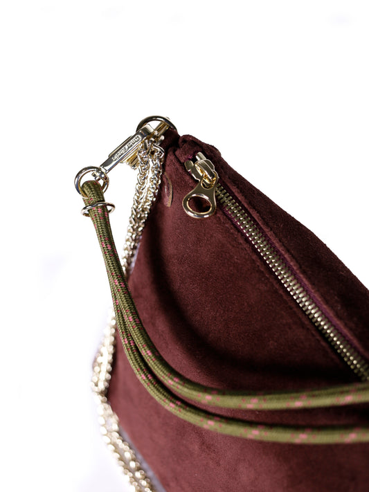 Mallow Suede Bag ~ Burgundy