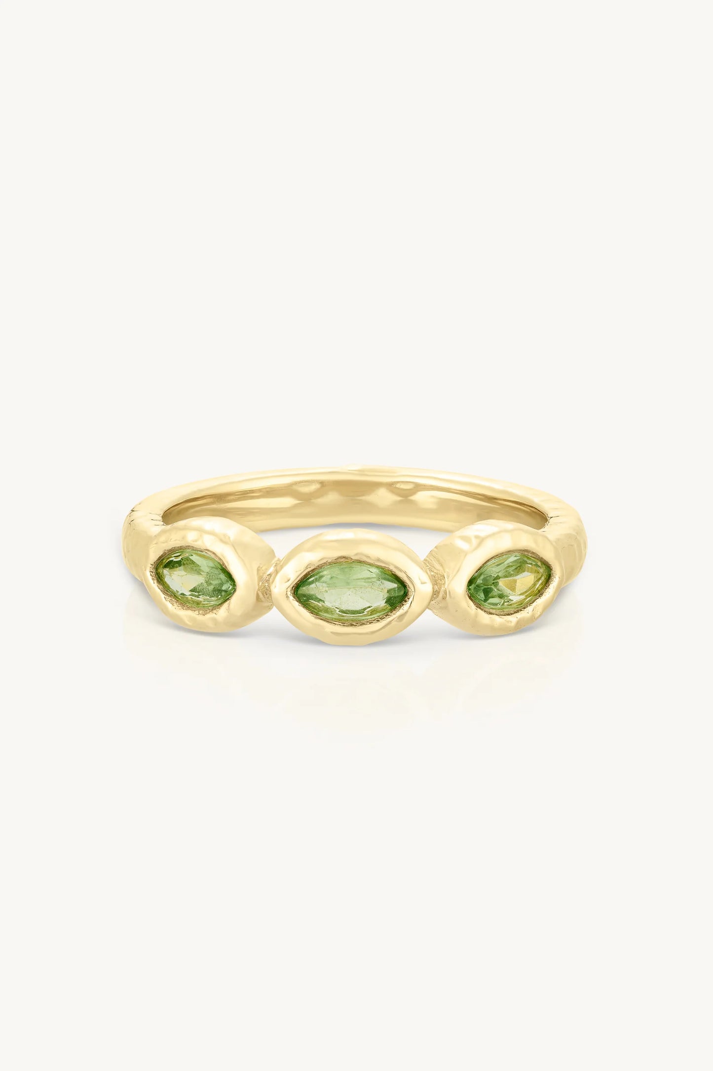 Maya Apatite Gold Ring - 7/M
