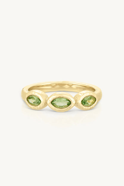 Maya Apatite Gold Ring - 7/M