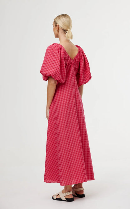 Mimi Dress Rosas Gingham