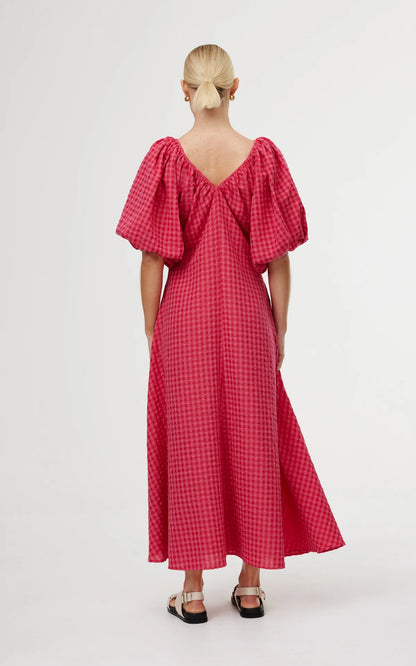 Mimi Dress Rosas Gingham
