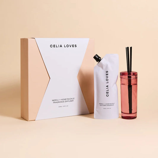 Glass Diffuser Set ~ Neroli + Honeysuckle