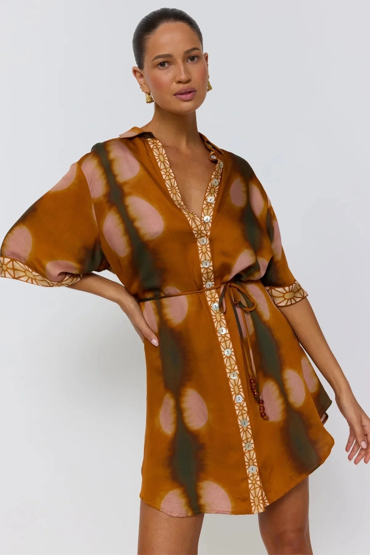 Lois Shirt Dress ~ Umber