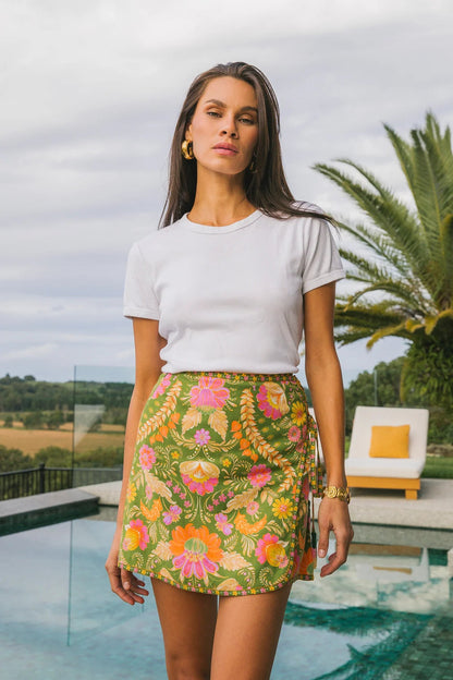 Maison Mini Skirt ~ Guava
