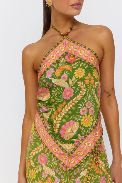 Rizz Scarf Top ~ Guava