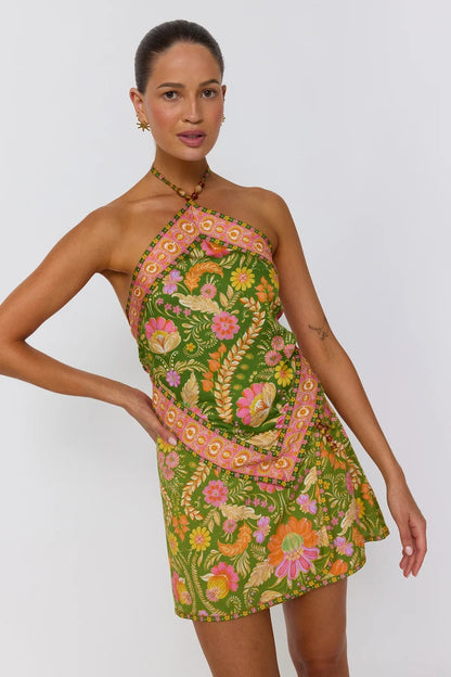 Rizz Scarf Top ~ Guava