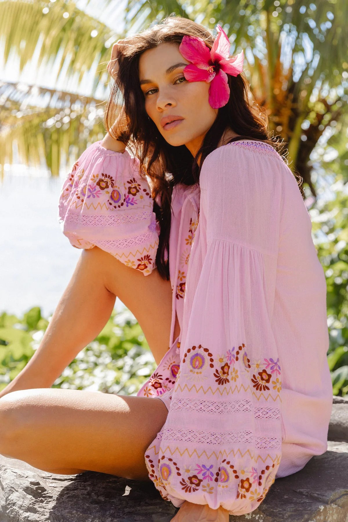 Iris Mini Dress ~ Petal