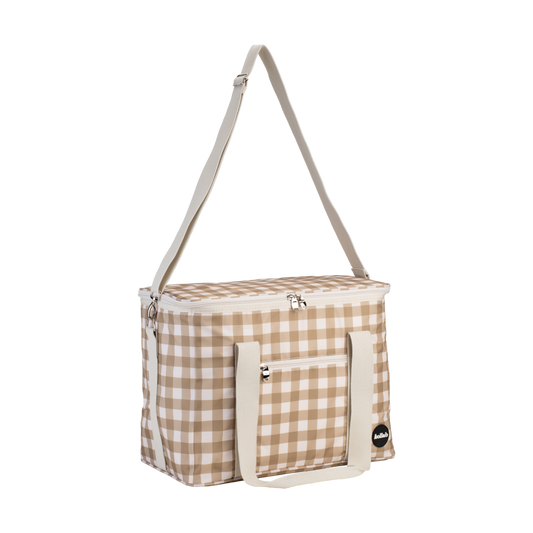 Holiday Picnic Bag Olive Check