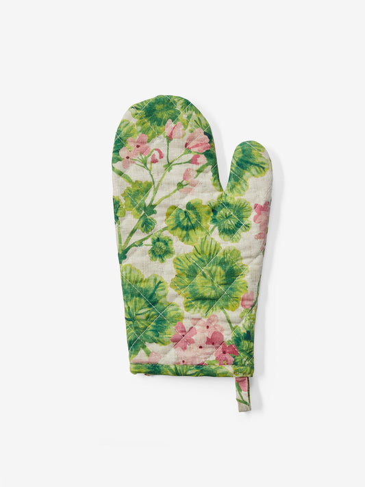 Geranium Oven Mitt