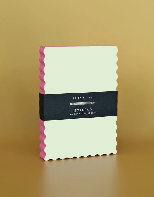 Mini Wave Notepad | Citron + Hot Coral