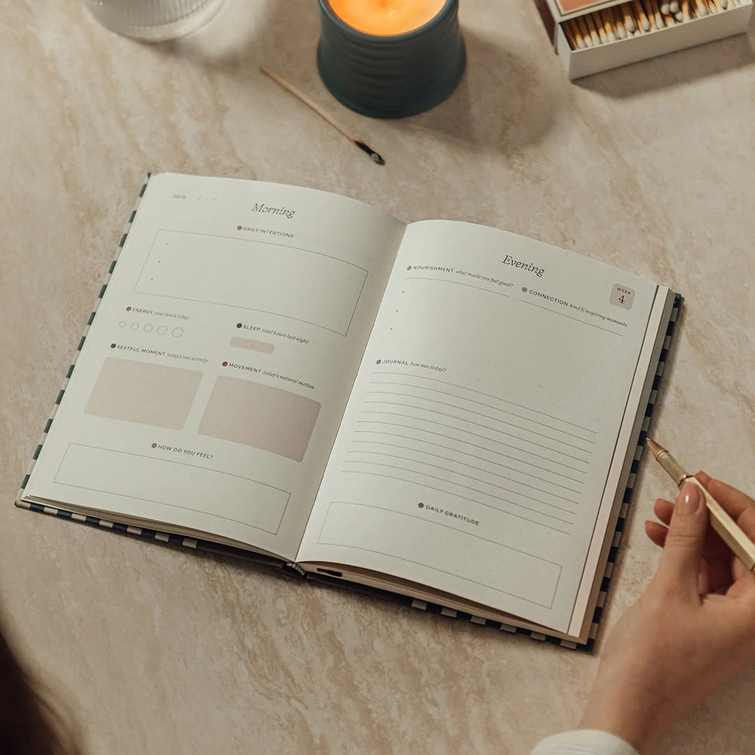 Night Sky Fabric Wellness Journal