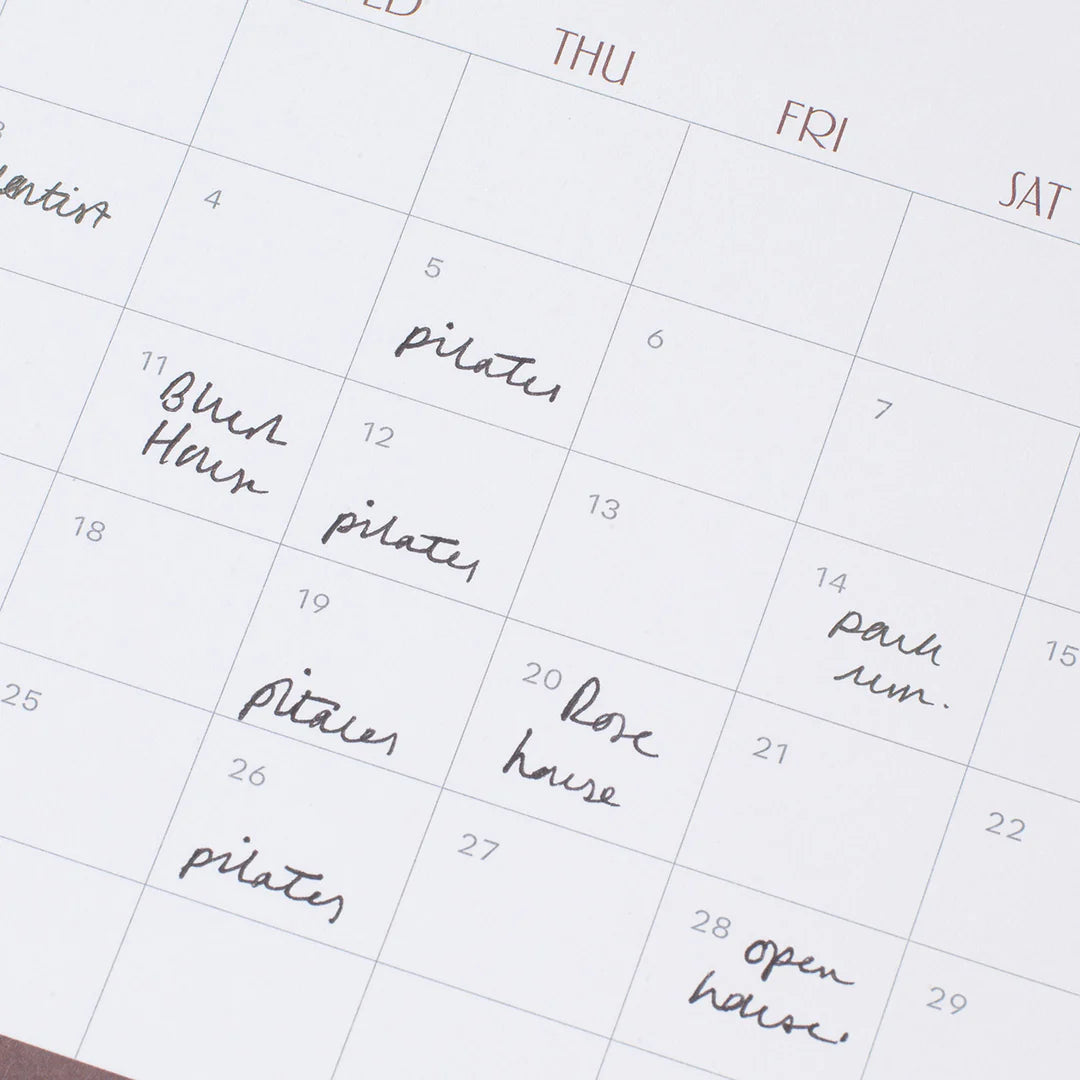Modern Type Desk Calendar