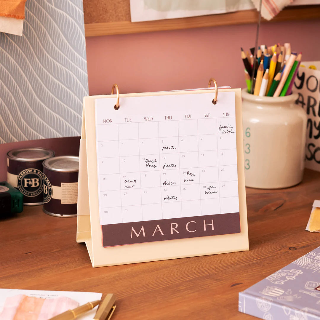 Modern Type Desk Calendar