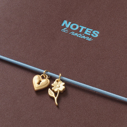 Chestnut and Ink Red ~ PU Notebook