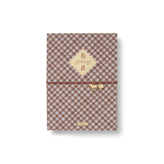 Petals and Plaid ~ Fabric Notebook