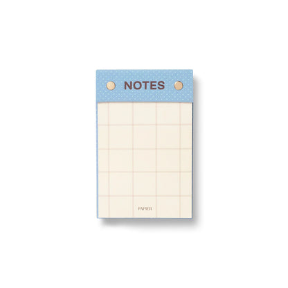 Dot and Check Fabric Notepad