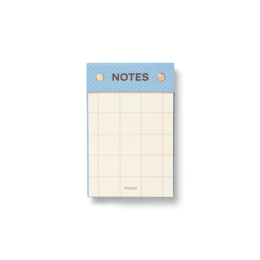 Dot and Check Fabric Notepad