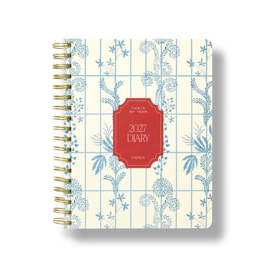 2027 Weekly Diary ~ Softcover Spiral Cabana