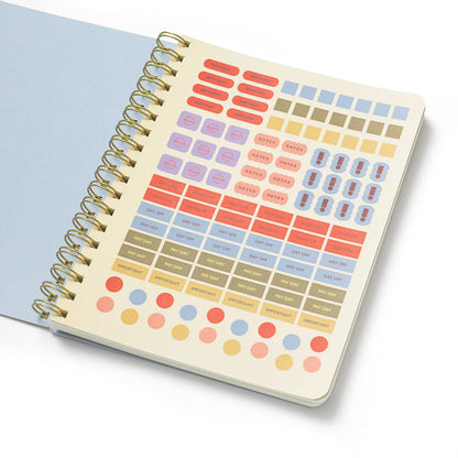 2027 Weekly Diary ~ Softcover Spiral Cabana