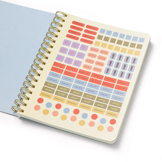 2027 Weekly Diary ~ Softcover Spiral Cabana
